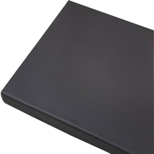 JORTUIO Bankauflage Bankkissen 80/60/90/120//140/160 Outdoor Kunstleder Sitzkissen-Wasserfestes-rutschfeste-GartenBankauflage- 5 cm Dicke Matte für Schaukel Terrasse Drinnen(Black,80x60cm/31x24in) von JORTUIO