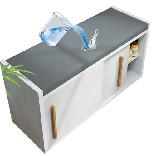 JORTUIO Bankauflage Bankkissen Sitzauflage Bank, 80/60/90/120//140/150/160 x40 cm Wasserdicht rutschfest Sitzkissen Bank Outdoor,Waschbar Auflage Gartenbank, Stuhlkissen(Light Gray,60x30x5cm) von JORTUIO