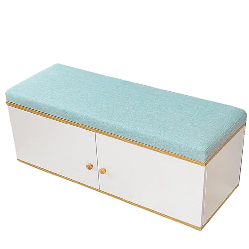 JORTUIO Bankkissen Bankauflage Stuhlkissen für Fensterbank,Waschbar Abnehmbarem Gartenbankauflage rutschfeste Bankpolster Schaukel Sitzkissen für Outdoor,Gartenmöbel,Terrasse(Blau,80x40x5cm) von JORTUIO