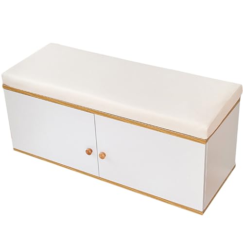 JORTUIO Bankkissen Bankauflage Stuhlkissen für Fensterbank,Waschbar Abnehmbarem Gartenbankauflage rutschfeste Bankpolster Schaukel Sitzkissen für Outdoor,Gartenmöbel,Terrasse(Ivory White,130x50x5cm) von JORTUIO