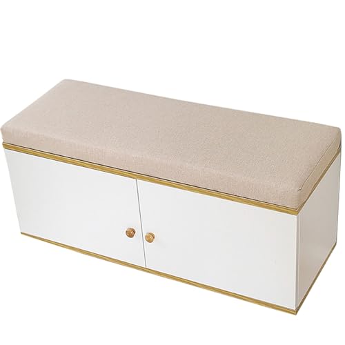 JORTUIO Bankkissen Bankauflage Stuhlkissen für Fensterbank,Waschbar Abnehmbarem Gartenbankauflage rutschfeste Bankpolster Schaukel Sitzkissen für Outdoor,Gartenmöbel,Terrasse(Khaki,110x45x5cm) von JORTUIO