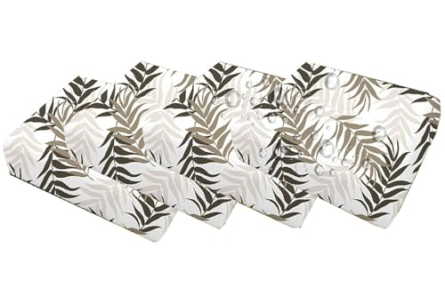 JORTUIO Outdoor Sofa Sitzkissenbezug 2/4er Set Wasserdicht mit Reißverschluss, Terrassenstuhl Sofakissen Bezug Abnehmbar, Wetterfest Sofabezug für Garten Möbel aus Rattan(Suit 3,65x65x10cm 4pcs) von JORTUIO