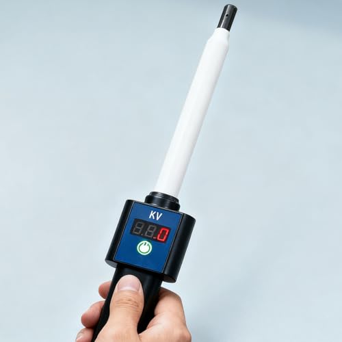 Handheld-Statik-Erkennungswerkzeug, 0–100 KV Handheld-Elektrostatik-Tester, Statikmessgerät mit LED-Digitalanzeige, Messung der negativen Elektrode, automatische Identifizierung, für Fasern, Teppiche Handheld-Statik-Erkennungswerkzeug, 0–100 KV Handheld-Elektrostatik-Tester, Statikmessgerät mit LED-Digitalanzeige, Messung der negativen Elektrode, automatische Identifizierung, für Fasern, Teppiche von JOSBY