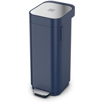 Joseph Joseph Porta 40 l, leicht zu entleerender Abfalleimer mit Pedal, Geruchsfilter, Nachtblau (30122) von JOSEPH & JOSEPH