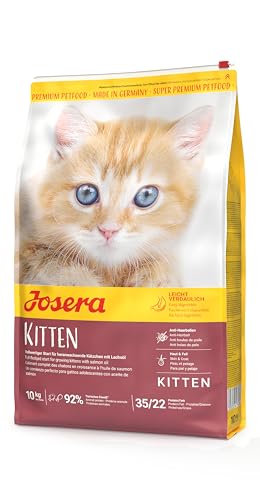 JOSERA Kitten (1 x 10 kg) | Katzenfutter für eine optimale Entwicklung | Super Premium Trockenfutter für wachsende Katzen | 1er Pack von Josera