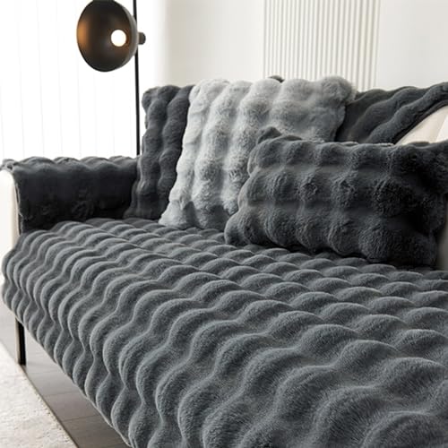 Sofa überzug L Form Sofabezug U form Pets Dog Couch Überzug Sofaschoner Rutschfest Sofa Couch Überwurfdecke Super Weiche Sofa Bezüge Universelle Sofahusse ( Color : Grey4 , Size : 90*90cm-1 pc ) von JOSIAHCQ