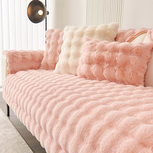 Sofa überzug L Form Sofabezug U form Pets Dog Couch Überzug Sofaschoner Rutschfest Sofa Couch Überwurfdecke Super Weiche Sofa Bezüge Universelle Sofahusse ( Color : Pink , Size : 90*120cm-1 pc ) von JOSIAHCQ