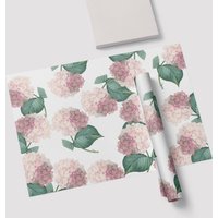 Rosa Hortensie Papier-Tischset | Frühlings-Tischsets Einweg-Tischset Frühlings Tischdekoration von JOSILPaperie