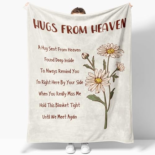 JOSOSO Trauergeschenkdecke, 127 x 152 cm, Gedenkgeschenk, Trauergeschenk, Trauergeschenk, Trauergeschenk, Trauergeschenk, Umarmung vom Himmel, Geschenk für Sie und Ihn, Freund JOSOSO Trauergeschenkdecke, 127 x 152 cm, Gedenkgeschenk, Trauergeschenk, Trauergeschenk, Trauergeschenk, Trauergeschenk, Umarmung vom Himmel, Geschenk für Sie und Ihn, Freund von JOSOSO