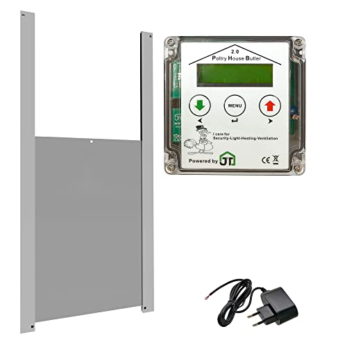 Hühnerklappe PHB2 230x340 Klappensteuerung, Lichtsteuerung, Lichtsimulation, steuert Lüftung und Heizung im Stall von JOSTechnik