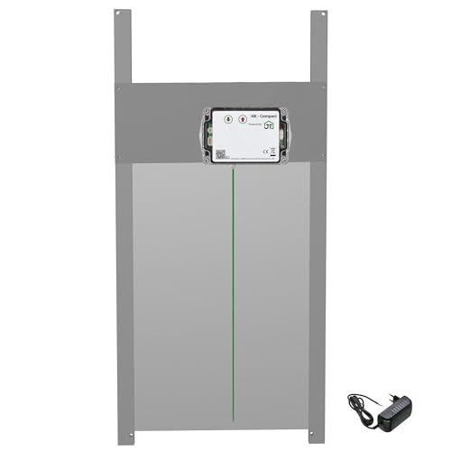JOSTechnik - HK-Compact 300x450 Rahmengerät; Hühnerklappe mit Lichtsensor und Selbstverriegelung 12V; automatische Hühnertür; Dämmerungsgesteuert in verschiedenen Klappengrößen (300x450) von JOSTechnik