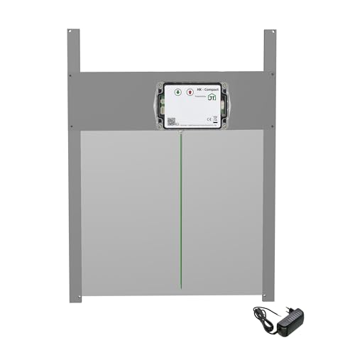 JOSTechnik - HK-Compact 420x370 Rahmengerät; HK-C-RB Hühnerklappe mit Lichtsensor und Selbstverriegelung 12V; automatische Hühnertür; Dämmerungsgesteuert in verschiedenen Klappengrößen (420x370) von JOSTechnik