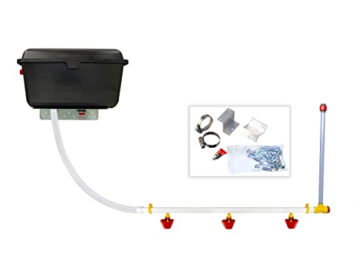 JOSTechnik automatische Hühnertränke - erweiterbar - Anschluss an Wasserleitung möglich - 8 Liter Wassertank - Stangenprofil 22 x 22 x 780 mm JOSTechnik automatische Hühnertränke - erweiterbar - Anschluss an Wasserleitung möglich - 8 Liter Wassertank - Stangenprofil 22 x 22 x 780 mm von JOSTechnik