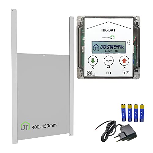 Entenklappe HK-BAT Set mit Klappe 300x450mm integrierte Steuerung für Anlocklicht von JOSTechnik