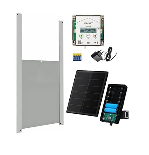 Set Klappensteller HK-BAT für Hühnerklappen 230x340 inkl. Solar Modul 5W Lithium Akku 6V 6000 mAh Set Klappensteller HK-BAT für Hühnerklappen 230x340 inkl. Solar Modul 5W Lithium Akku 6V 6000 mAh von JOSTechnik