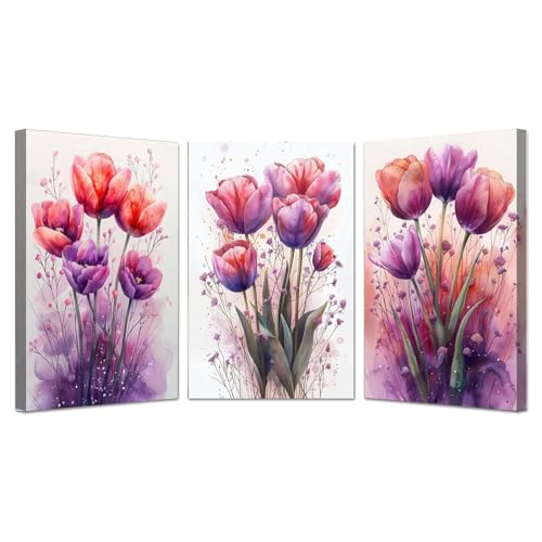 JOSUE 3 Stück Bild Auf Leinwand Blumen Schöne Blumen Painting Bilder Leinwand,Rosa, weiß Moderne Wohnzimmer Nordische Dekoration Wandkunst Malerei Bild-20x30cmx3 Gerahmt JOSUE 3 Stück Bild Auf Leinwand Blumen Schöne Blumen Painting Bilder Leinwand,Rosa, weiß Moderne Wohnzimmer Nordische Dekoration Wandkunst Malerei Bild-20x30cmx3 Gerahmt von JOSUE
