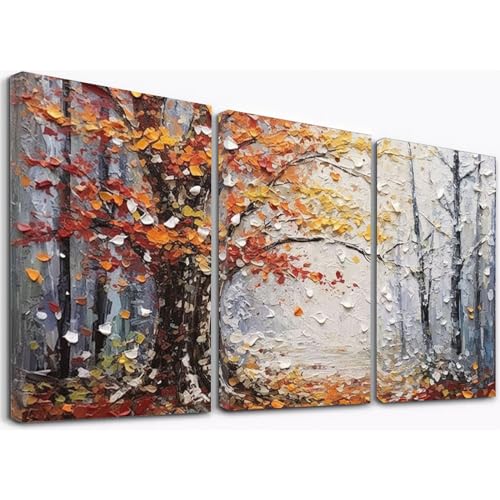 JOSUE 3er Set Bäume Natur 3 Stücke Leinwand Deko, Minimalistischer Baum Schwarz-Weiss Wand Bilder für Wohnzimmer Schlafzimmer Flur Deko -50x70cm Gerahmt JOSUE 3er Set Bäume Natur 3 Stücke Leinwand Deko, Minimalistischer Baum Schwarz-Weiss Wand Bilder für Wohnzimmer Schlafzimmer Flur Deko -50x70cm Gerahmt von JOSUE