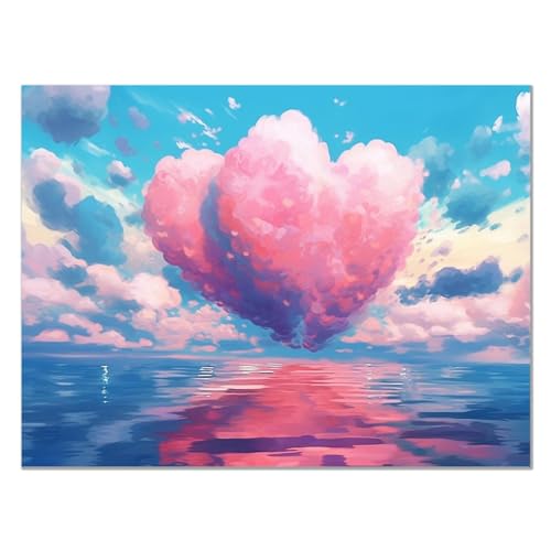JOSUE Bilder Abstrakte Kunst Modern Leinwand Bilder Set, Blau Weiss Bilder äSthetisches Wohnzimmer,Schlafzimmer KüChendekor Raumdekoration -40x60cm Ungerahmt von JOSUE