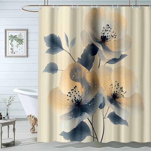 JOSUE Boho botanischer - Duschvorhang für Badezimmer, extra lang Blumen Botanischer Grauer Badezimmervorhang Wasserdichter Badewannenvorhang-H200 x B160 cm JOSUE Boho botanischer - Duschvorhang für Badezimmer, extra lang Blumen Botanischer Grauer Badezimmervorhang Wasserdichter Badewannenvorhang-H200 x B160 cm von JOSUE