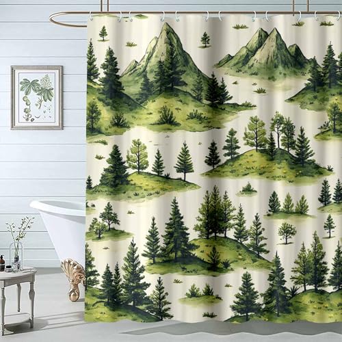 JOSUE Botanik Duschvorhang, Natürliche botanische Pflanzen Wald Pflanze Badewanne Vorhang natürliche Bad Vorhang im Freien für Badezimmer Dekor mit Haken-H200 x B280 cm JOSUE Botanik Duschvorhang, Natürliche botanische Pflanzen Wald Pflanze Badewanne Vorhang natürliche Bad Vorhang im Freien für Badezimmer Dekor mit Haken-H200 x B280 cm von JOSUE