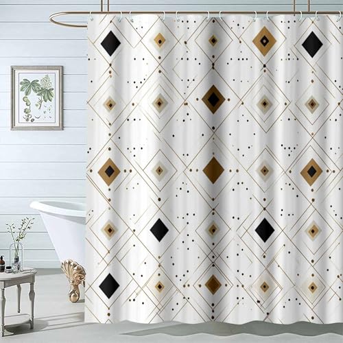 JOSUE Botanisches Türkisblau Duschvorhang, Geometrisch Natur Floral Badezimmer Dekor Ästhetisch Neutral Bad-Set Boho Badezimmer-H180 x B100 cm JOSUE Botanisches Türkisblau Duschvorhang, Geometrisch Natur Floral Badezimmer Dekor Ästhetisch Neutral Bad-Set Boho Badezimmer-H180 x B100 cm von JOSUE