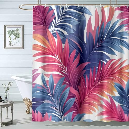 JOSUE Duschvorhang für Wohnmobile Bunt Aquarell-botanischer Badezimmer-Vorhang-wasserdichter Wannen-Elegent-Duschvorhang mit Haken-H180 x B100 cm JOSUE Duschvorhang für Wohnmobile Bunt Aquarell-botanischer Badezimmer-Vorhang-wasserdichter Wannen-Elegent-Duschvorhang mit Haken-H180 x B100 cm von JOSUE