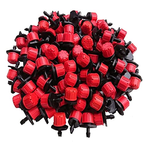 JOSUR Einstellbare Bewässerungstropfer Sprinkler 1/4'' Emitter Tropfer Mikro-Tropfbewässerungssprinkler, for Bewässerungssystem(50 Pcs) von JOSUR