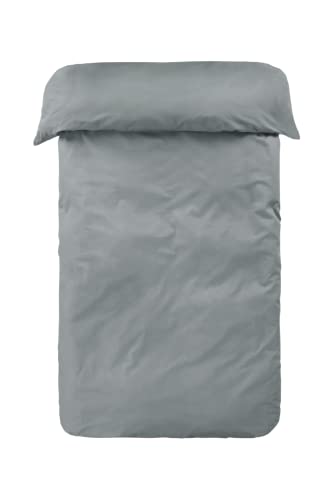 Jotex Zack Bettbezug - 100% hochwertige Bio-Baumwolle GOTS Zertifiziert Bettbezug - Dunkelgrau, 140 x 200 cm von JOTEX