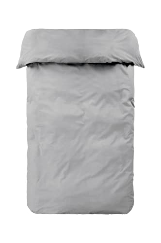 Jotex Zack Bettbezug - 100% hochwertige Bio-Baumwolle GOTS Zertifiziert Bettbezug - Perlblau, 155 x 220 cm von JOTEX
