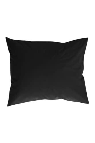 Jotex Zack Kopfkissenbezug - 100% hochwertige Bio-Baumwolle GOTS-zertifiziert Kissenbezug - Grauschwarz, 50 x 70 cm von JOTEX