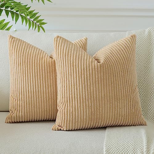 JOTOM 2er Set Cord Kissenbezüge Kissenhülle Dekorative Zierkissen Sofakissen Couchkissen Dekokissen Kissenbezug Deko Kissenhülle für Sofa Wohnzimmer 40x40cm Ockergelb JOTOM 2er Set Cord Kissenbezüge Kissenhülle Dekorative Zierkissen Sofakissen Couchkissen Dekokissen Kissenbezug Deko Kissenhülle für Sofa Wohnzimmer 40x40cm Ockergelb von JOTOM