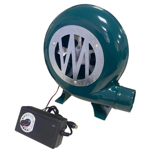JOUFNING Elektrische Luftgebläse - Gebläse Mit Variabler Drehzahl, Kompaktes Luftgebläse Tragbarer Grillventilator, Grill-Feuerstarter, Holzkohle Kamin Starter Räucherlüfter(30W) von JOUFNING