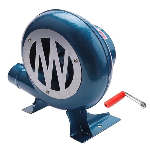 JOUFNING Handkurbel-Schmiedegebläse - Popcorn-Ventilator Mit Eisengetriebe, Manueller Ventilator, Grill- Oder Kohlenschmiedegebläse, Kleines Manuelles Grillgebläse Mit Eisengetriebe(250W) von JOUFNING