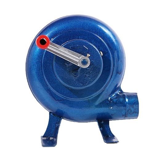 JOUFNING Iron Gear Popcorn-Ventilator - Handkurbel Schmied Schmiede Gebläse, Manuelles BBQ-Luftgebläse Kochen, Metallventilatorflügel, Für Picknick Im Freien Camping(350W) von JOUFNING