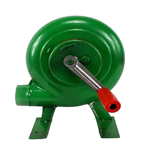 JOUFNING Manuelles Grillgebläse Mit Eisengetriebe, Hochleistungs-Grillgebläse, Metall-Lüfterflügel, Tragbarer Flammenstarter, Für Grillen Am Kamin Im Freien(150W) von JOUFNING
