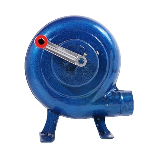 JOUFNING Schmiedegebläse Mit Handkurbel – Popcorn-Handventilator Eisengetriebe, Handgebläse Für Den Außenbereich, Tragbarer Blasebalg, Verbrennungskochwerkzeug(200W) von JOUFNING