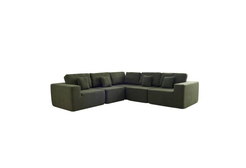 JOULISE Ecksofa NALUVI 5-Sitzer Sofa in U-Form, Sherpa, modular & modern gestaltet, U-Form, Sherpa-Stoff, modernes Design, modular, wendbar von JOULISE