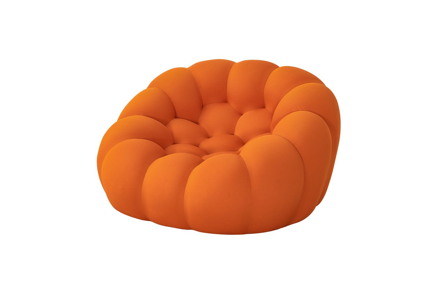 JOULISE Relaxsessel Luniva Bodensessel, rund & weich, 3D-Sitzform, sofort einsatzbereit (Einzelsessel), 3D-Wabenform, rundes Design, kein Aufbau erforderlich, platzsparend von JOULISE