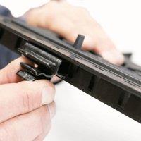 Fixation clip for snap-on sections - Jouplast von JOUPLAST