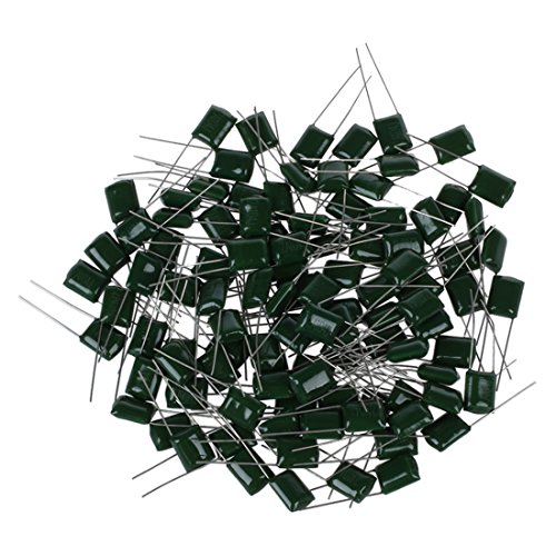 JOUSE 0,1 uF 100V Polyester Film 2A104J Kondensator 100 Stueck von JOUSE