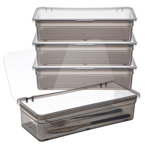 JOUTYFOR Bestecktablett mit Deckel und Abtropfgestell, Geschirr-Utensilien- und Besteckschublade, Organizer mit Deckel, abgedeckter Besteckablage, um Ihr Besteck organisiert und geschützt zu halten, 4 JOUTYFOR Bestecktablett mit Deckel und Abtropfgestell, Geschirr-Utensilien- und Besteckschublade, Organizer mit Deckel, abgedeckter Besteckablage, um Ihr Besteck organisiert und geschützt zu halten, 4 von JOUTYFOR
