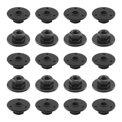 JOVERI 20 Stück Auto-Clips, Halterung for Chassis, Heckstoßstange, Spritzschutz for 10 mm Sechskantkopf, Kunststoff, Elfengewindemutter 07147169847, for Clip-Halterung für Teppich- und Fußmatten von JOVERI