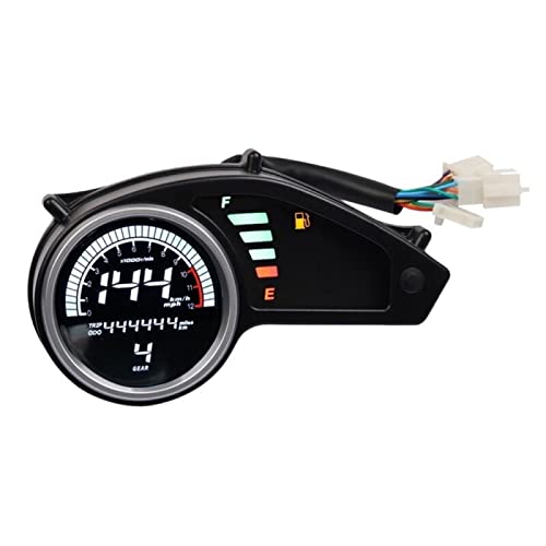 JOVERI Motorrad-Tachometer LIGHT Digitaler Kilometerzähler Offroad, for XR150 XR-150L XL150 CG150 GY200, Motorrad-Drehzahlmesser(Speedometer) von JOVERI