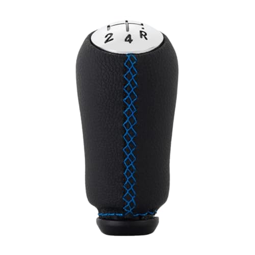 JOVERI Neues Autoinnenzubehör for Superb, Schaltknauf, Schalthebelgriff, for Renault, Laguna, for Megane, 2 Clio 3 Cenic 2 Schaltknauf(Blue Stitching) von JOVERI