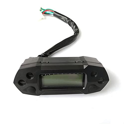 JOVERI Universal 1 2 4 Zylinder 15000 U/min Motorrad LCD Tachometer Digital Elektrisch Modifiziert, for MINI, Einstellbarer Geschwindigkeitsmesser Kilometerzähler(Without sensor) von JOVERI