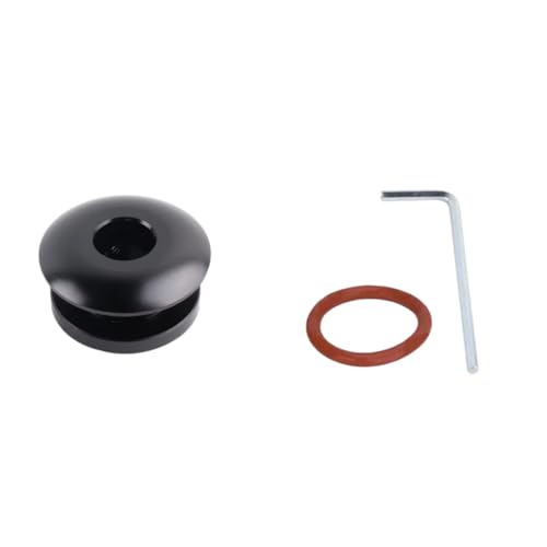 JOVERI Universal 12mm Hift Knob Boot Retainer Adapter Limiter Manuelle Getriebe Hifter Hebel Topper Schwarz Rot Blau Ilver Clip-Halterung für Teppich- und Fußmatten(Black) von JOVERI