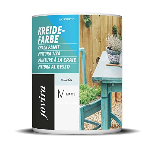 JOVIRA PINTURAS Chalk Paint - Kreidefarbe für Möbel Matte Oberfläche. Erneuern Sie Ihre Möbel, Vintage Möbelfarbe. (750 Milliliter, Hellgrün) von JOVIRA PINTURAS
