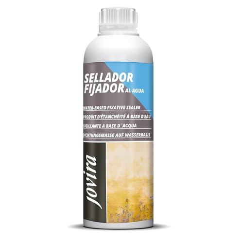 JOVIRA PINTURAS Fixierversiegelung auf wasserbasis. Farblose Dichtungsgrundierung für Fassaden und staubige oder kalkhaltige Wände. (1 Liter) von JOVIRA PINTURAS