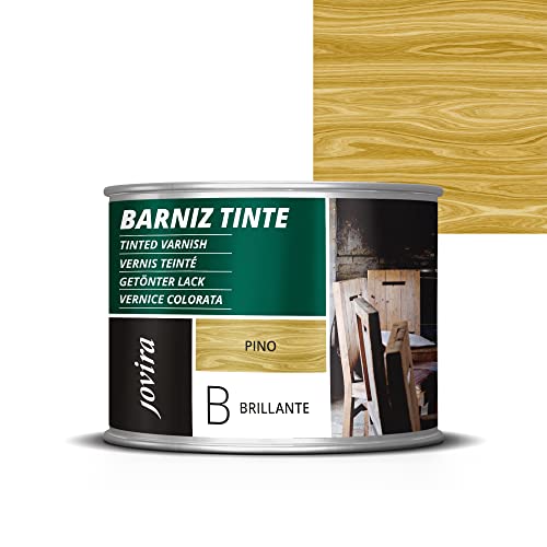 JOVIRA PINTURAS Getönter Lack. Schützt, dekoriert und verschönert das Holz. (375 Milliliter, Kiefer) von JOVIRA PINTURAS