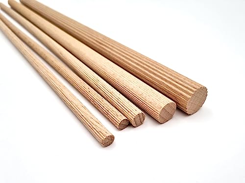 JOWE Riffelstab aus Buche Ø 8 mm, Länge 100 cm | 10 Stk Dübelstab 1 m, gefertigt in Österreich nach DIN 68150 JOWE Riffelstab aus Buche Ø 8 mm, Länge 100 cm | 10 Stk Dübelstab 1 m, gefertigt in Österreich nach DIN 68150 von JOWE